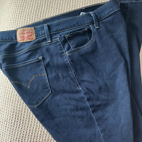 Levi's 720 high rise super skinny Women's Dark Blue Straight Leg Jeans 16 w - Picture 4 of 9